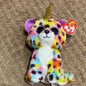 Beanie Boo: Giselle Leopard Unicorn Plush
